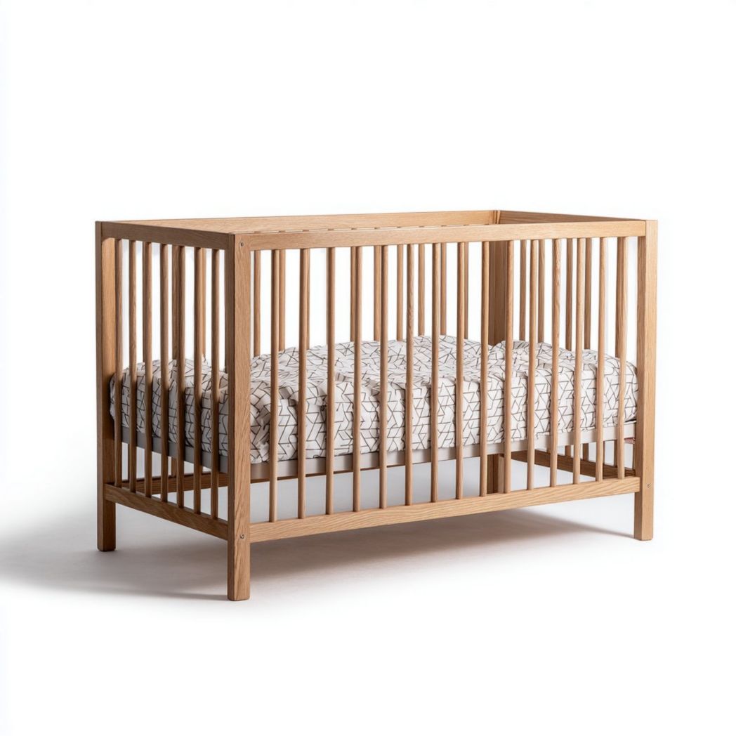 Ledikant van massief hout voor de kinderkamer - 120 x 60 x 85