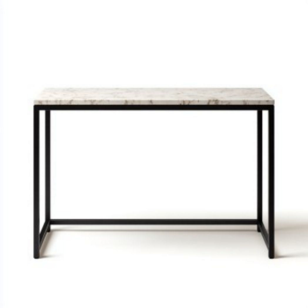 Eettafel met marmeren blad voor de eetkamer - 120 x 60 x 75