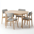 Eettafel van hout voor de eetkamer met bijpassende stoelen - 120 x 80 x 75