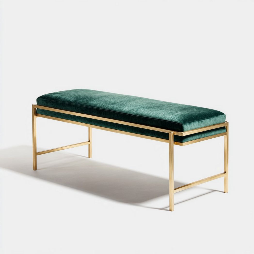 Bank van stof voor de zithoek - 120 x 40 x 45